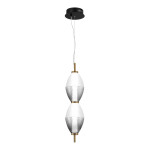 Фото SL6130.403.15 Светильник подвесной ST-Luce Черный/Белый, Дымчатый LED 1*16W 3000K ICE