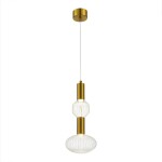 Фото 4 SL6117.223.02 Светильник подвесной ST-Luce Латунь/Золотой, Прозрачный LED 2*3W 3000K TACCHE