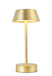 Фото 2 Аккумуляторная настольная лампа Crystal Lux SANTA LG1 GOLD