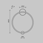 Фото 5 Настенный светильник (бра) Maytoni MOD005WL-L24BSK