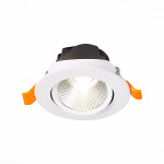 Фото 4 ST211.548.06.24 Св-к встр. Белый LED 1*6W 4000K 480Lm Ra80 24° IP20 D86xH50 220-240V Встраиваемые светильники