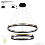 Фото 4 Люстра Crystal Lux FERNANDO SP123W LED  BLACK/GOLD