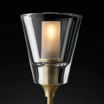 Фото 1 Настенный светильник Torche De Verre 1 light gold