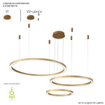 Фото 4 Люстра Crystal Lux FORTUNA SP158W LED GOLD