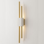 Фото 1 Бра Crystal Lux CARTA AP6W LED WHITE/BRASS