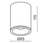 Фото 3 Потолочный светильник Technical C029CL-01B