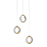 Фото 3 Подвесной светильник OD2437-3 gold/clear