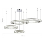 Фото 1 SL1622.103.04 Люстра подвесная ST-Luce Хром/Прозрачный LED 1*190W 4000K TIVOLI
