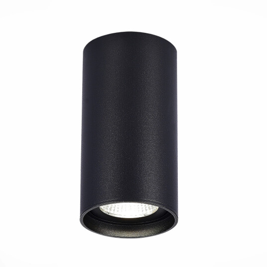 Фото ST157.432.15 Светильник потолочный Черный LED 1*15W 3000K 1 200Lm Ra>90 60° IP44 D75xH140 220-265V Накладные светильники