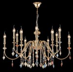 Фото 2 Люстра Crystal Lux MERCEDES SP6+6 GOLD/COLOR