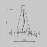 Фото 3 Подвесной светильник Maytoni MOD545PL-11BS