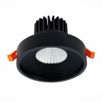Фото 2 ST751.438.10 Св-к встр. Черный LED 1*10W 3000K 750Lm Ra>90 38° IP20 D100xH75 170-240V Встраиваемые светильники