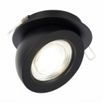 Фото 3 ST654.438.10 Св-к встр. Черный LED 1*10W 3000K 850Lm Ra>90 38° IP20 D109xH60 180-240V Встраиваемые светильники