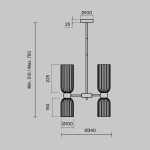 Фото 3 Подвесной светильник Maytoni MOD302PL-06GR