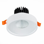Фото 2 ST751.548.10 Св-к встр. Белый LED 1*10W 4000K 750Lm Ra>90 38° IP20 D100xH75 170-240V Встраиваемые светильники