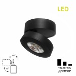 Фото 5 CL558031N Стамп Черный Св-к Накладной 10W*4000K