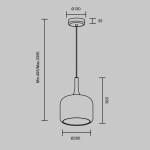 Фото 3 Подвесной светильник Maytoni MOD286PL-L18B3K