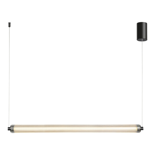 Фото SL6224.433.01 Светильник подвесной ST-Luce Черный/Прозрачный LED 1*30W 3000K БАМБУ