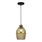 Фото 4 SL1661.403.01 Светильник подвесной ST-Luce Черный/Янтарный E27 1*40W COCOON