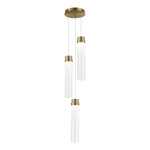 Фото SL6236.303.03 Светильник подвесной ST-Luce Латунь/Прозрачный LED 3*12W 4000K CHAMPAGNE