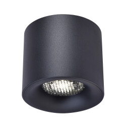 Фото ST761.443.10 Светильник потолочный черный LED 1*10W 4000K 530Lm Ra 36° IP20 D80xH70 170-240VV Накладные светильники