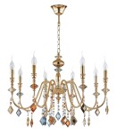 Фото 4 Люстра Crystal Lux MERCEDES SP8 GOLD/COLOR