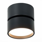 Фото 3 ST651.432.09 Светильник потолочный поворотный Черный LED 1*9W 3000K 720Lm Ra>90 120° IP20 D85xH87 17 Накладные светильники