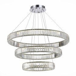 Фото SL1622.103.03 Люстра подвесная ST-Luce Хром/Прозрачный LED 1*122W 4000K ТИВОЛИ