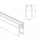Фото 1 Шинопровод магнитный накладной Crystal Lux CLT 0.113 01 L2000 WH