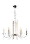 Фото 4 Люстра Crystal Lux AURELIO SP6 GOLD+CHROME/TRANSPARENT