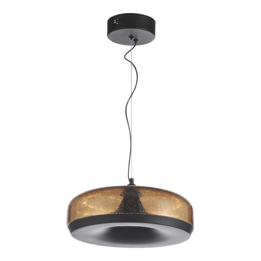 Фото SL6014.603.01 Светильник подвесной ST-Luce Черный/Коричневый, с пузырьками LED 1*42W 3000K РИПЛ