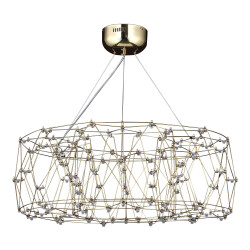 Фото SL6602.203.48 Светильник подвесной ST-Luce Золотистый/Прозрачный LED 1*48W 4000K ГРАВЕТТА
