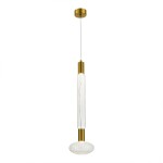 Фото SL6117.213.02 Светильник подвесной ST-Luce Латунь/Золотой, Прозрачный LED 2*3W 3000K ТАККЕ