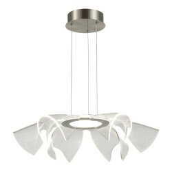 Фото SL6235.103.20 Светильник подвесной ST-Luce Никель/Прозрачный LED 1*20W 4000K FAIRY