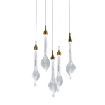 Фото 3 Подвесной светильник OD2433-5 gold/clear