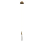 Фото 2 Подвесной светильник OD2438-1 gold/clear
