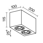 Фото 3 Потолочный светильник Technical C017CL-02W