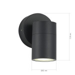 Фото 1 SL9008.701.01 Светильник уличный настенный ST-Luce серый/белый GU10 1*50W TUBO