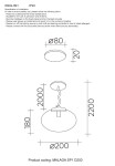 Фото 1 Светильник подвесной Crystal Lux MALAGA SP1 D200 COOPER