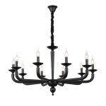 Фото SL1114.403.10 Люстра подвесная ST-Luce Черный E14 10*40W ФОРТЕЗА