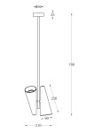Фото 1 Подвесной светильник Maytoni MOD095PL-02BS