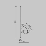 Фото 5 Настенный светильник (бра) Technical C085WL-L12BS2.7K