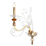 Фото 2 Бра Crystal Lux CATARINA AP1 V2 GOLD/TRANSPARENT-COGNAC