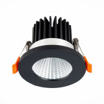 Фото 2 ST704.448.10 Св-к встр. Черный LED 1*10W 4000K 900Lm Ra>90 38° IP20 D80xH60 170-240V Встраиваемые светильники